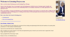 Desktop Screenshot of listening-prayer.com